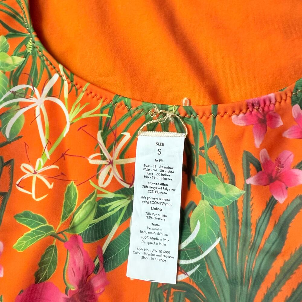 Tropical Floral One Piece Swimsuit - Picture 8 of 8